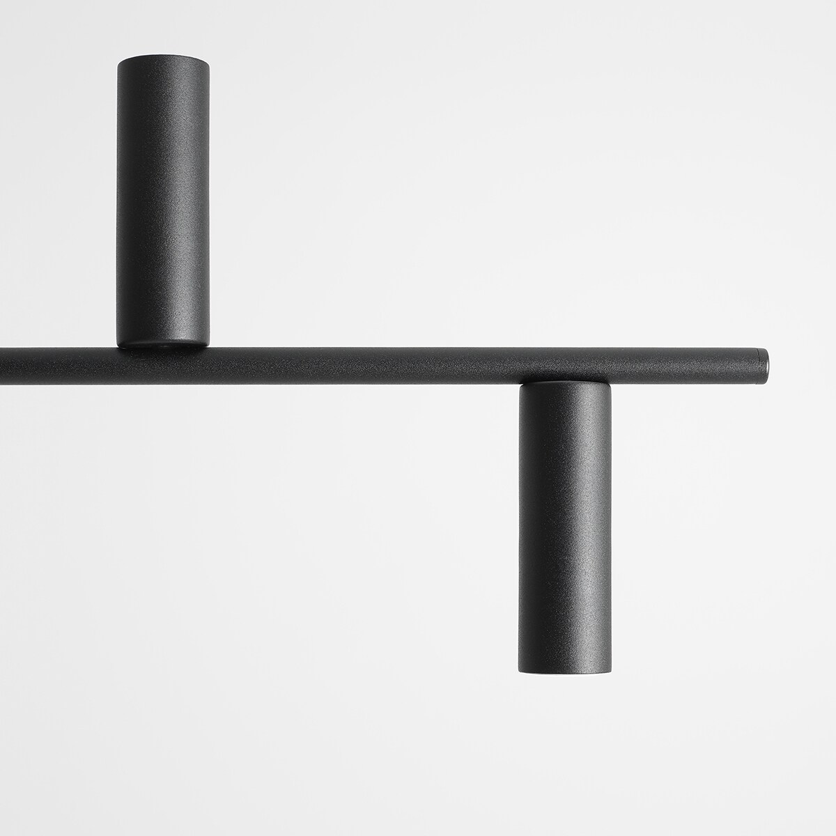 Czarna lampa wisząca Trevo 1104K1 Aldex 6-płomienny zwis do jadalni