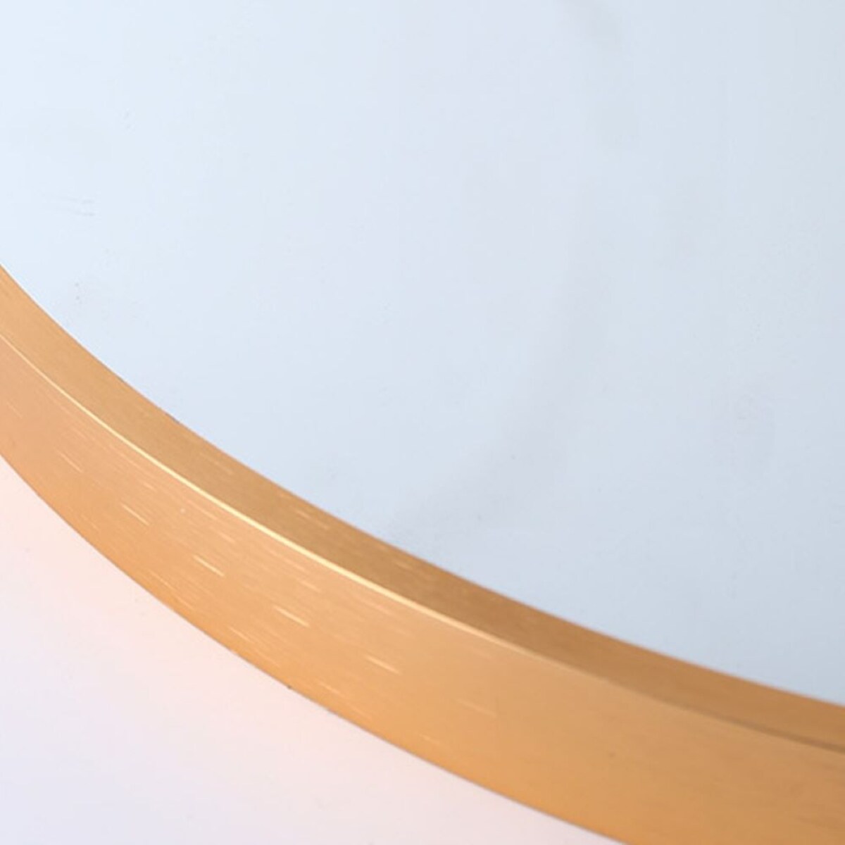 Duże lustro okrągłe industrialne łazienkowe salon sypialnia złote 60cm xxl