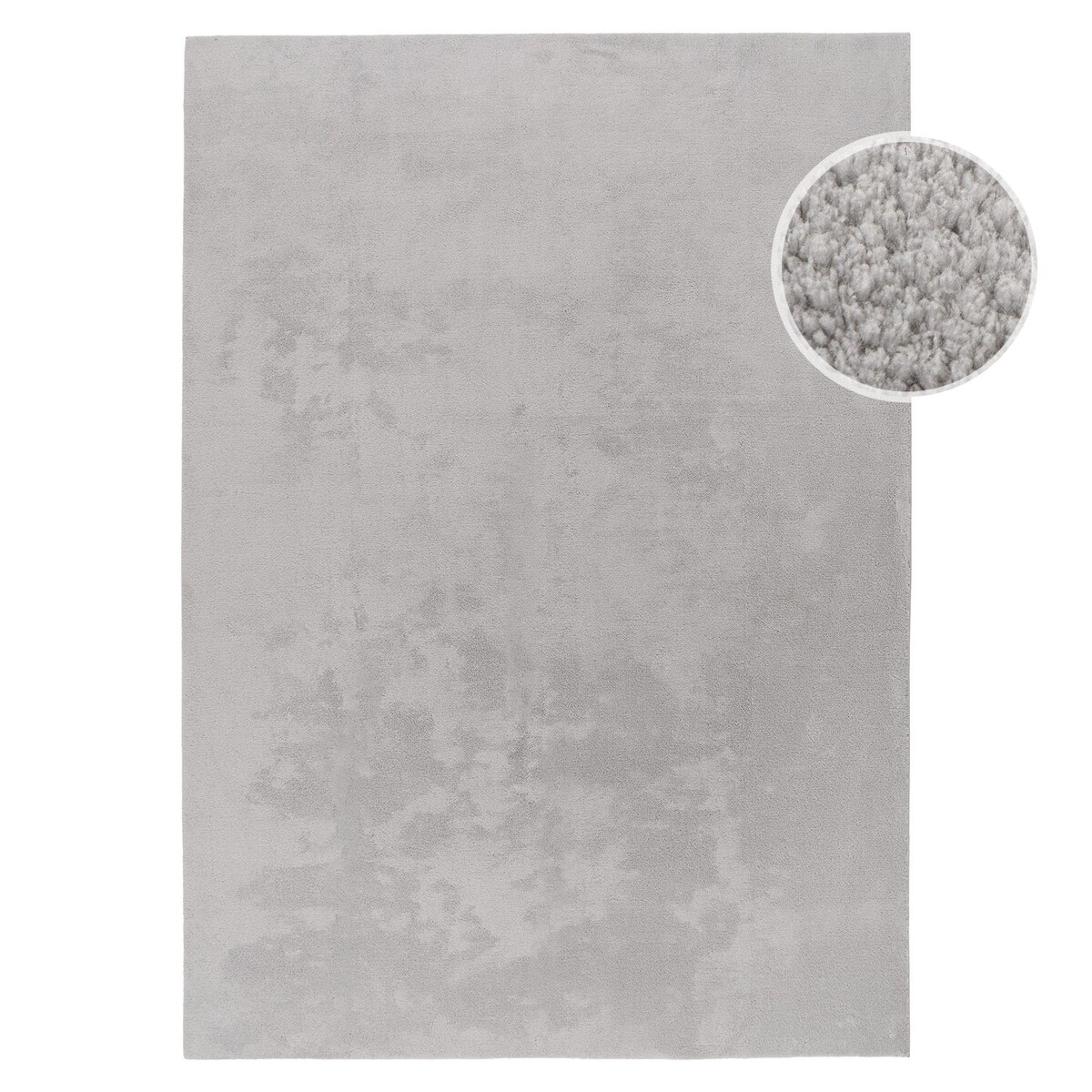 Dywan Jednokolorowy zmywalny antypoślizgowy miękki Calmia Szary 120x160