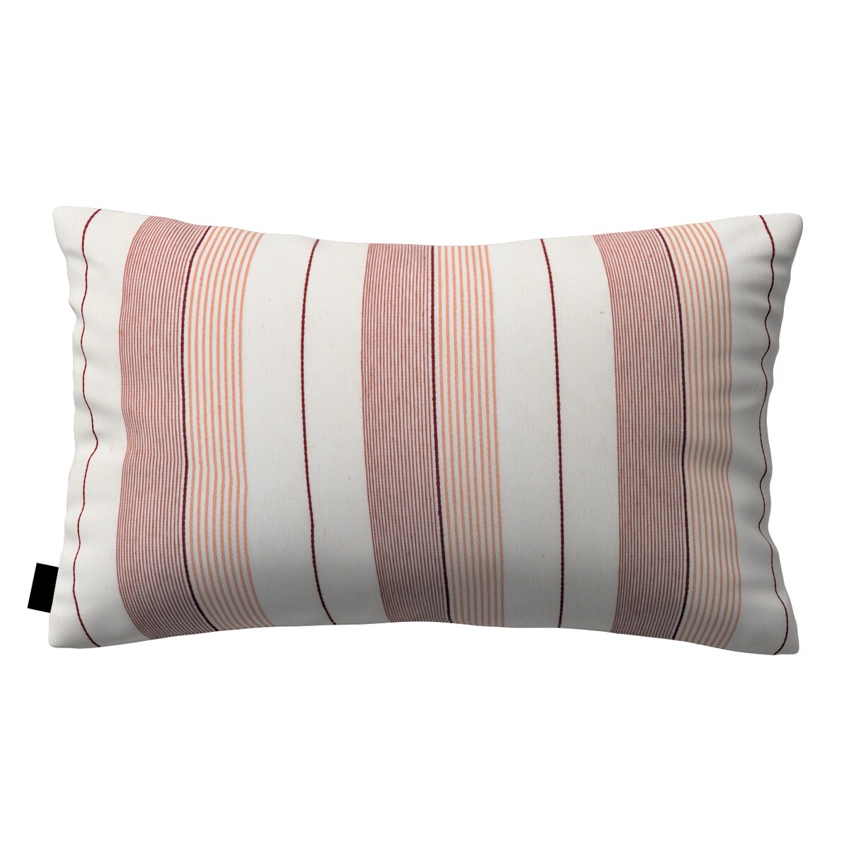 Poszewka Kinga na poduszkę prostokątną 60x40 czerwone pasy
