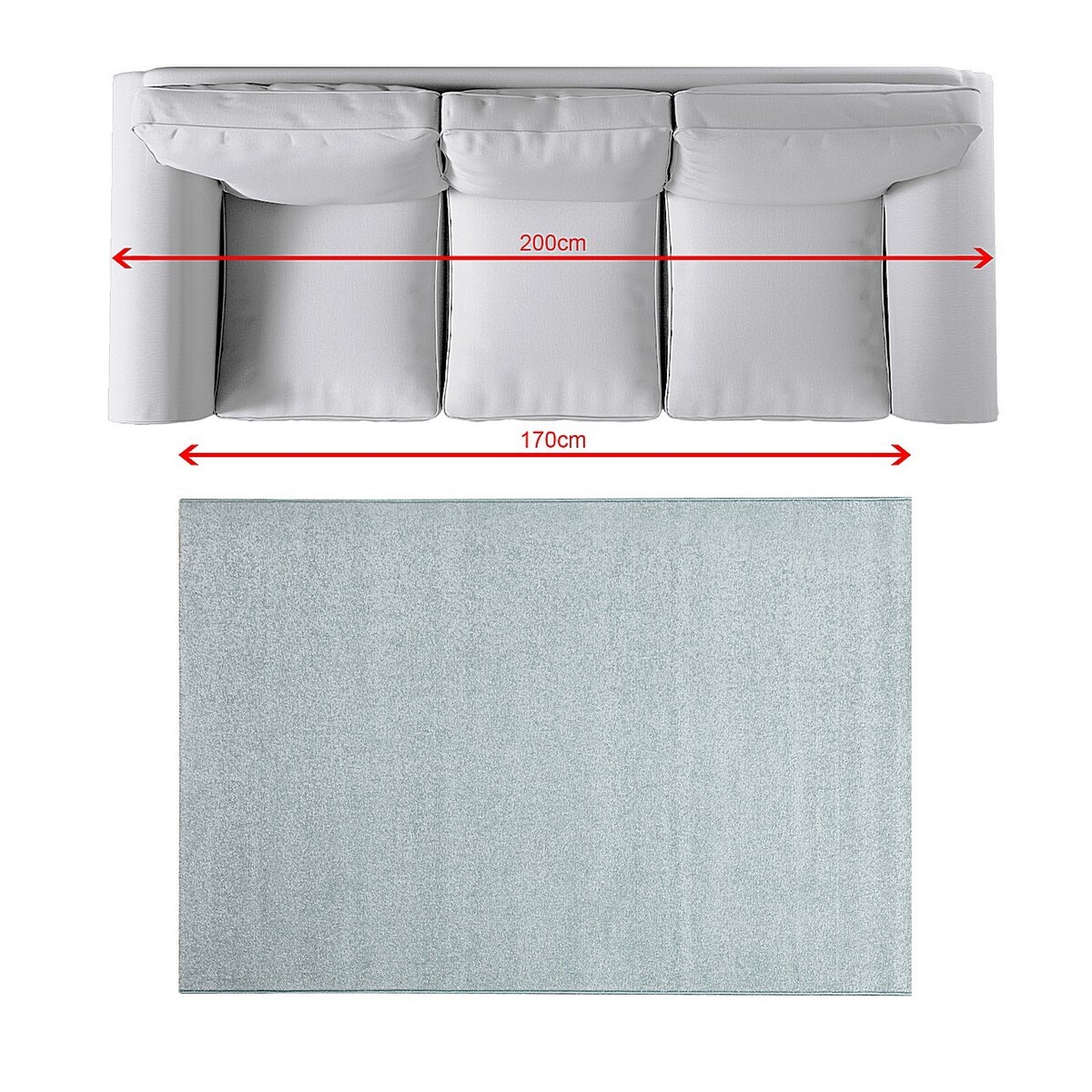 Dywan Casino soft blue 120x170cm, 120 x 170 cm