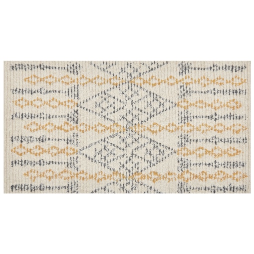Dywan bawełniany 80 x 150 cm beżowo-żółty KADAPA