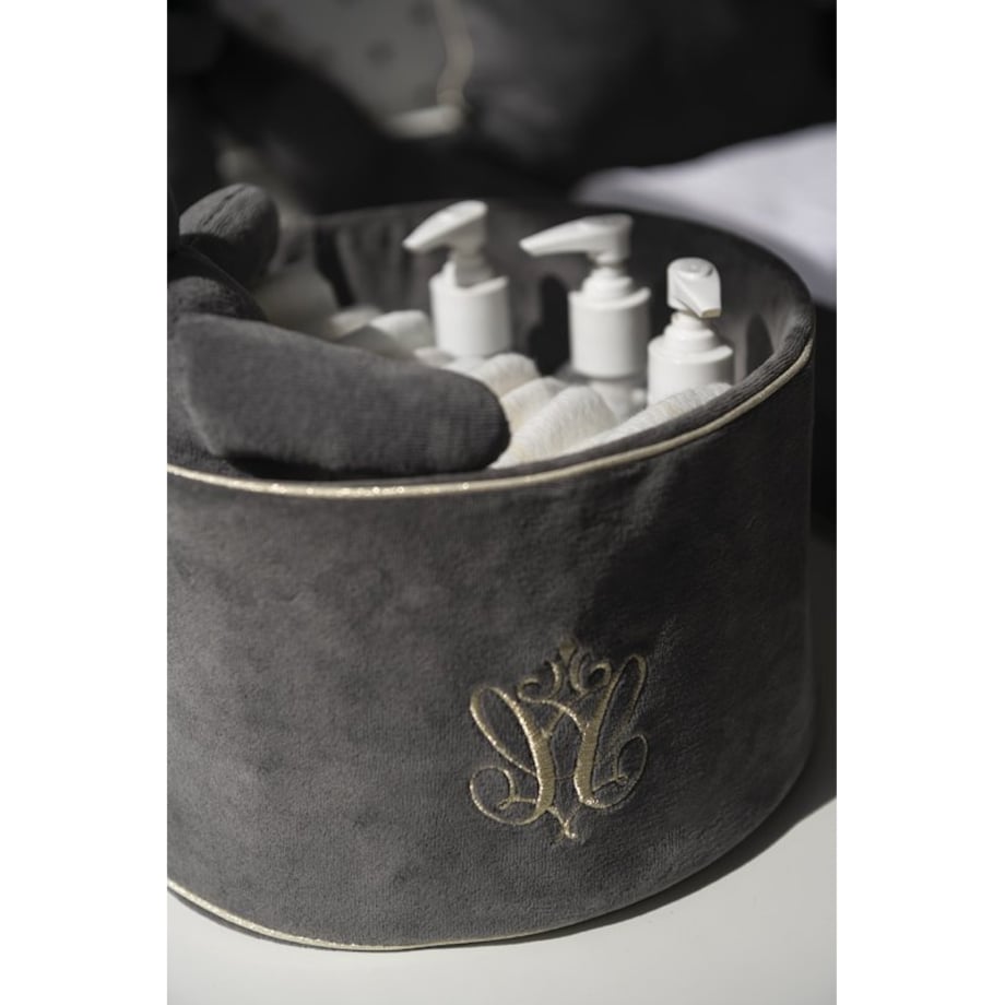 Pojemnik okrągły Anthracite Gloss