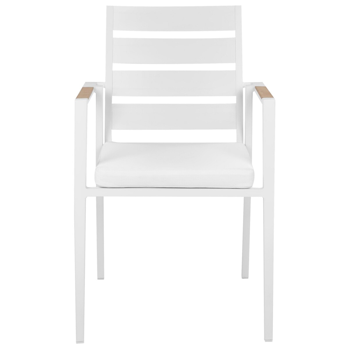 Krzesło ogrodowe Zestaw 6 Metal Biały TAVIANO