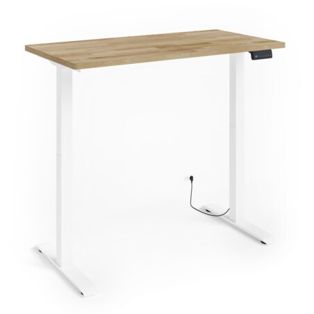 Biurko elektryczne z regulacją BIMotion 2S 140x70 biały/dąb
