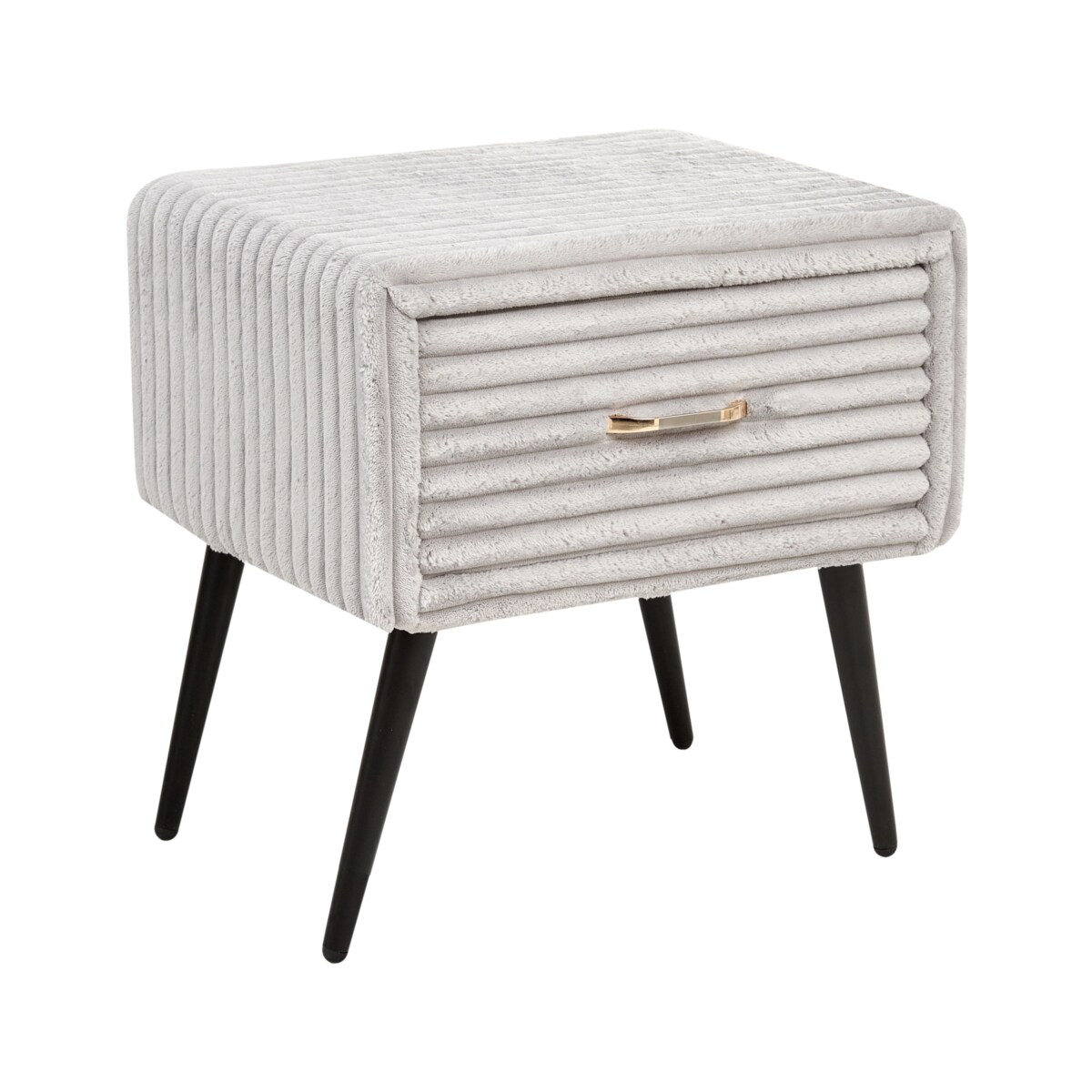 Szafka nocna FLAYAT Sztruks Jasnoszary