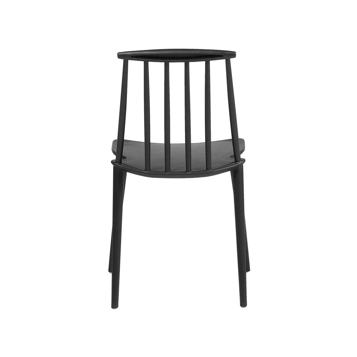 Zestaw 2 krzeseł do jadalni czarny VENTNOR