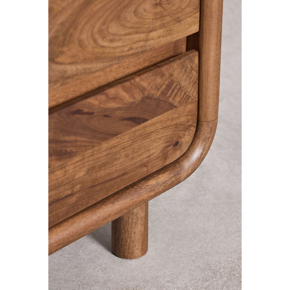 Szafka nocna z drewna mango, 50x45 cm, Gina