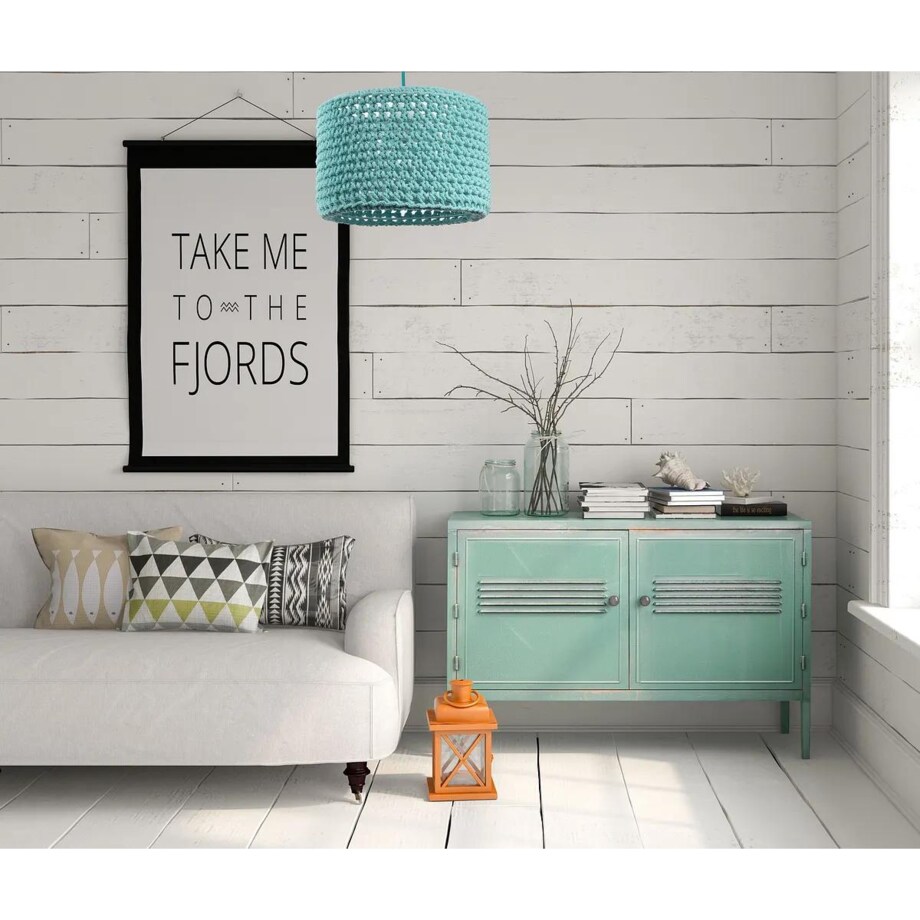 Lampa wisząca COTTON 30 turkusowa