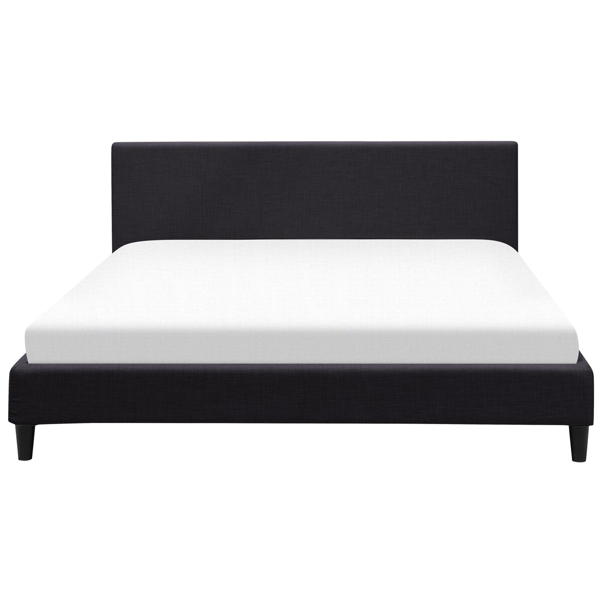 Łóżko LED FITOU 180 x 200 cm Czarny