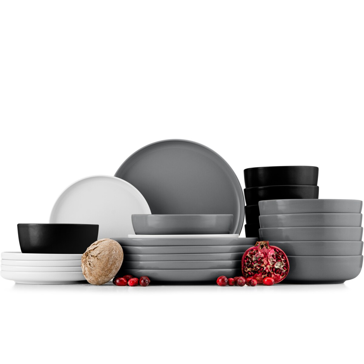 KONSIMO VICTO Zestaw obiadowy 6-osobowy wielobarwny (24 elementy)