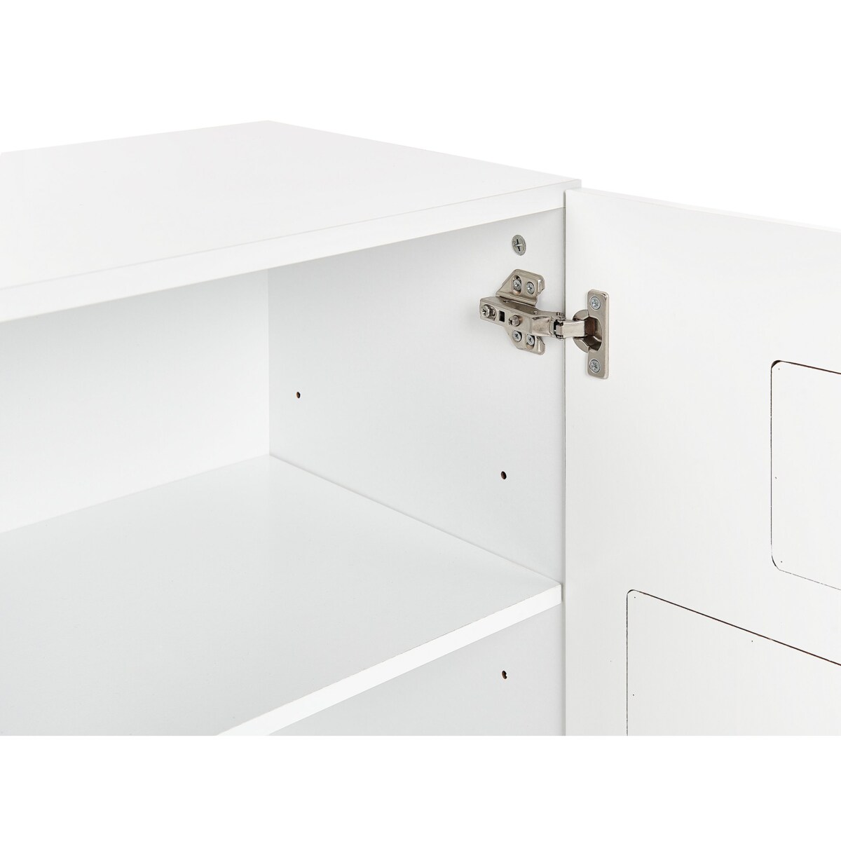 Szafka dwudrzwiowa jasne drewno z białym CLOUDY