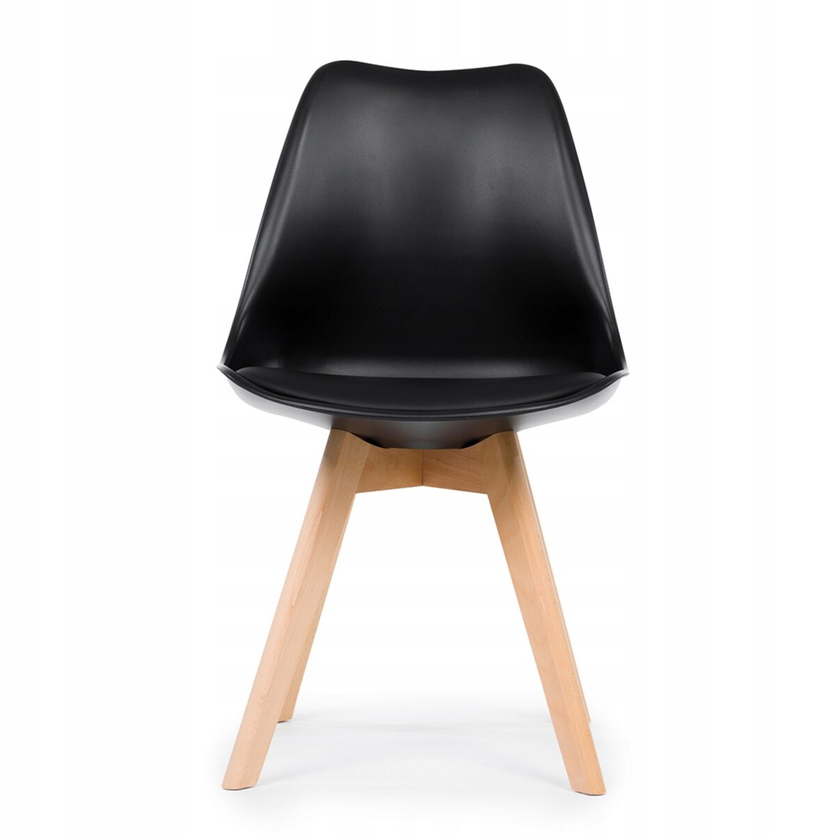 Krzesło skandynawskie do salonu jadalni kuchni nowoczesne DUBLIN czarny