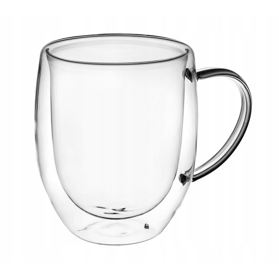 SZKLANKA z podwójną ścianką 2x 340 ml na kawę herbatę prezent urodziny box