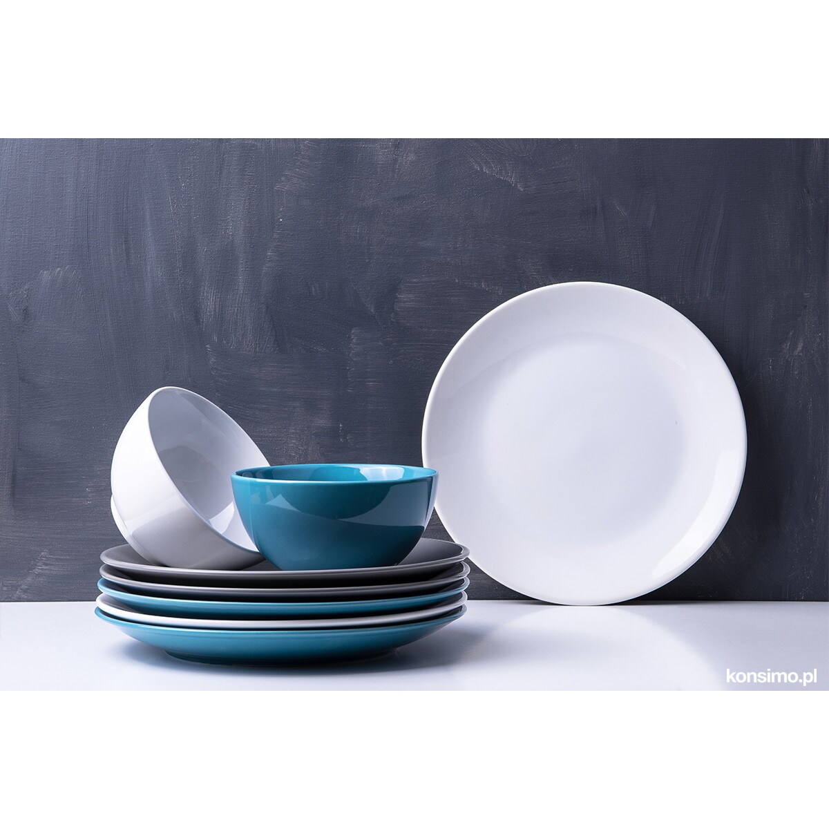 Konsimo LUPIN Spodek filiżanki do kawy, szary