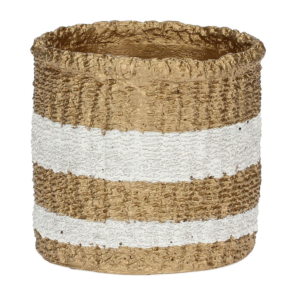 Rustykalna osłonka na doniczkę Pueblo - Beżowy, 14.5 cm
