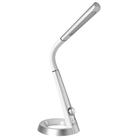 Lampa biurkowa LED CANOPUS Z portem USB Srebrny
