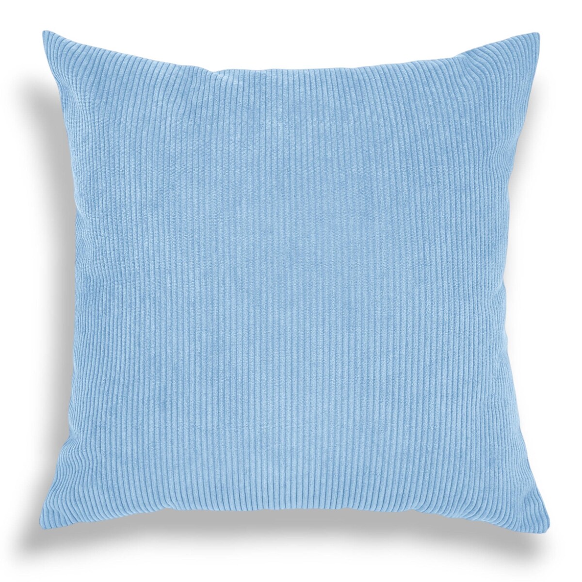 Błękitna sztruksowa poduszka dekoracyjna 50x50 Iga - duża