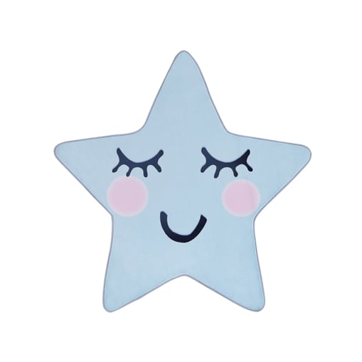 Dywan dziecięcy kształt gwiazdy 120 x 120 cm niebieski SIRIUS