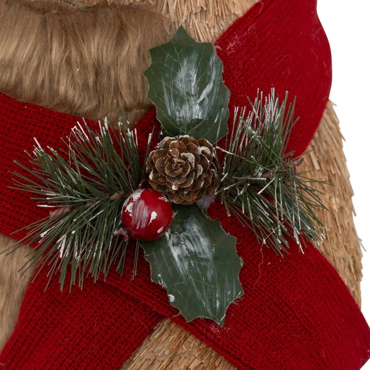 Duża figurka Miś w świątecznej czapce, 75 cm