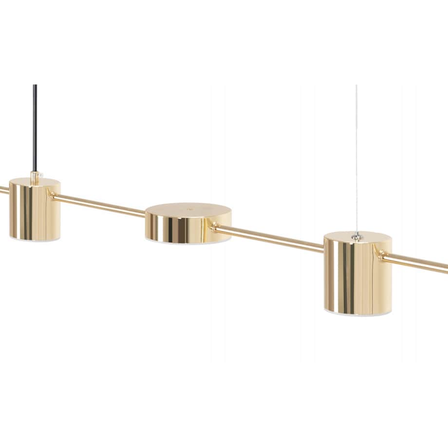 Lampa Sufitowa Led Nowoczesna Złota Gold Metalowa