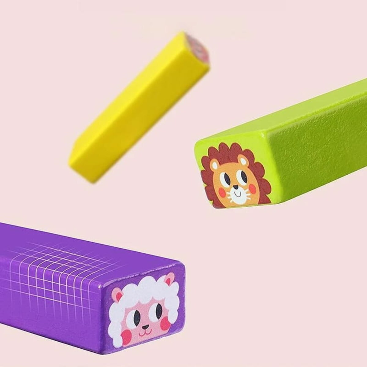 Puzzle drewniane - Jenga kolorowa