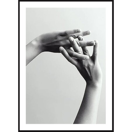 Poster Story, Plakat, Obraz - Splecione Palce, wymiary 60 x 84 cm