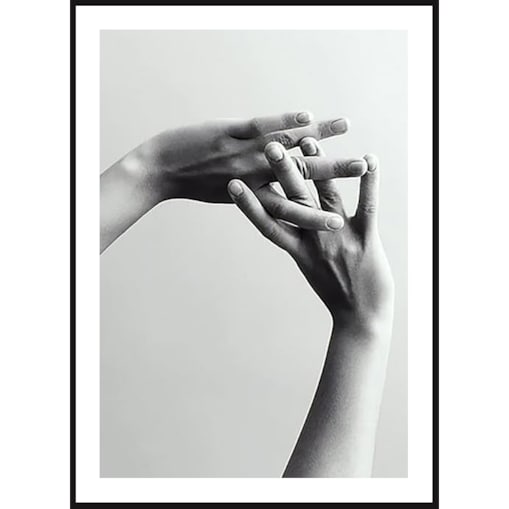 Poster Story, Plakat, Obraz - Splecione Palce, wymiary 60 x 84 cm