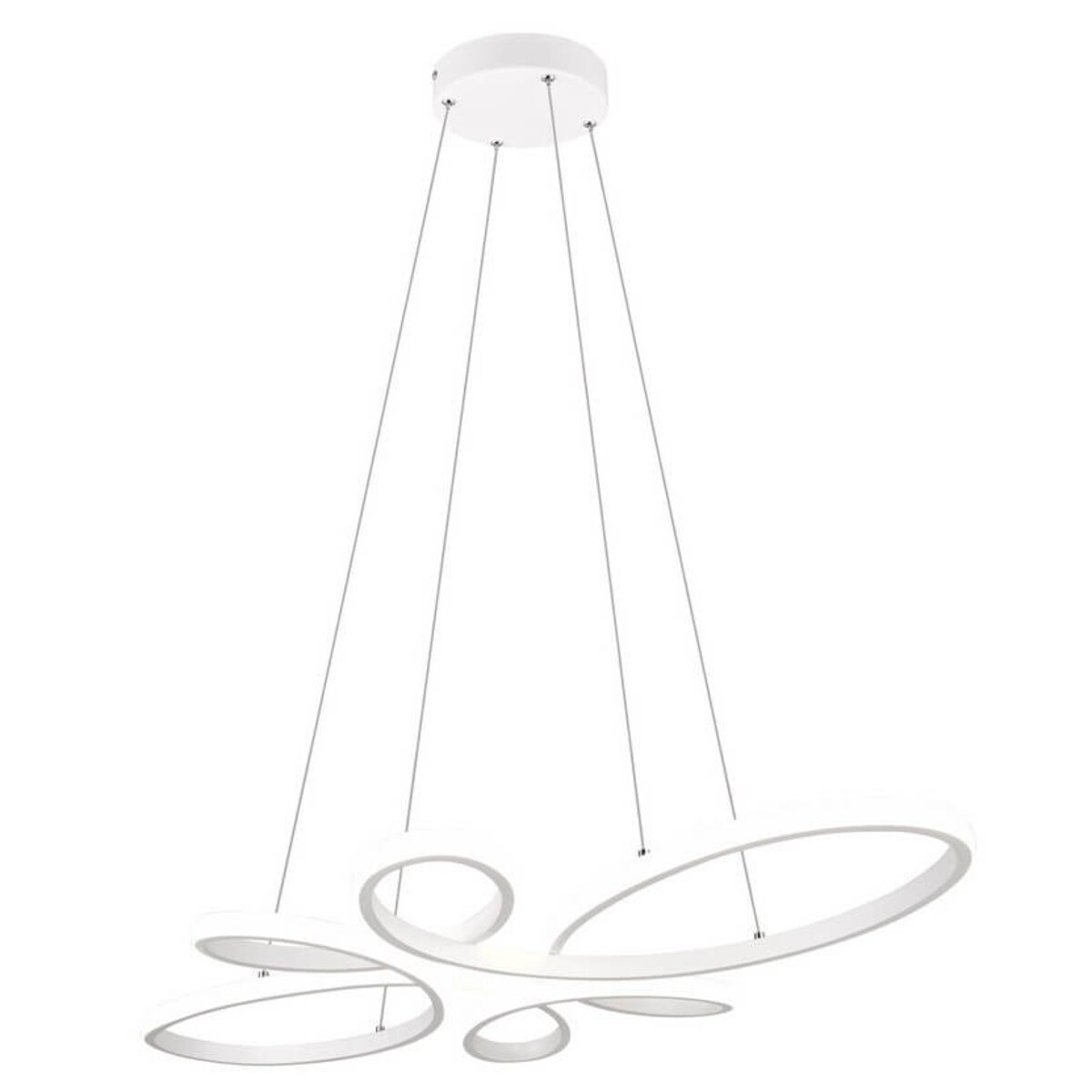 Nowoczesma lampa wisząca do salonu Fly 345619131 Trio LED 32W 4000K biała