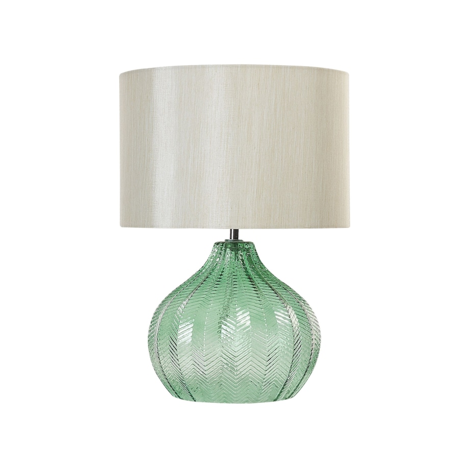 Lampa stołowa szklana zielona KEILA