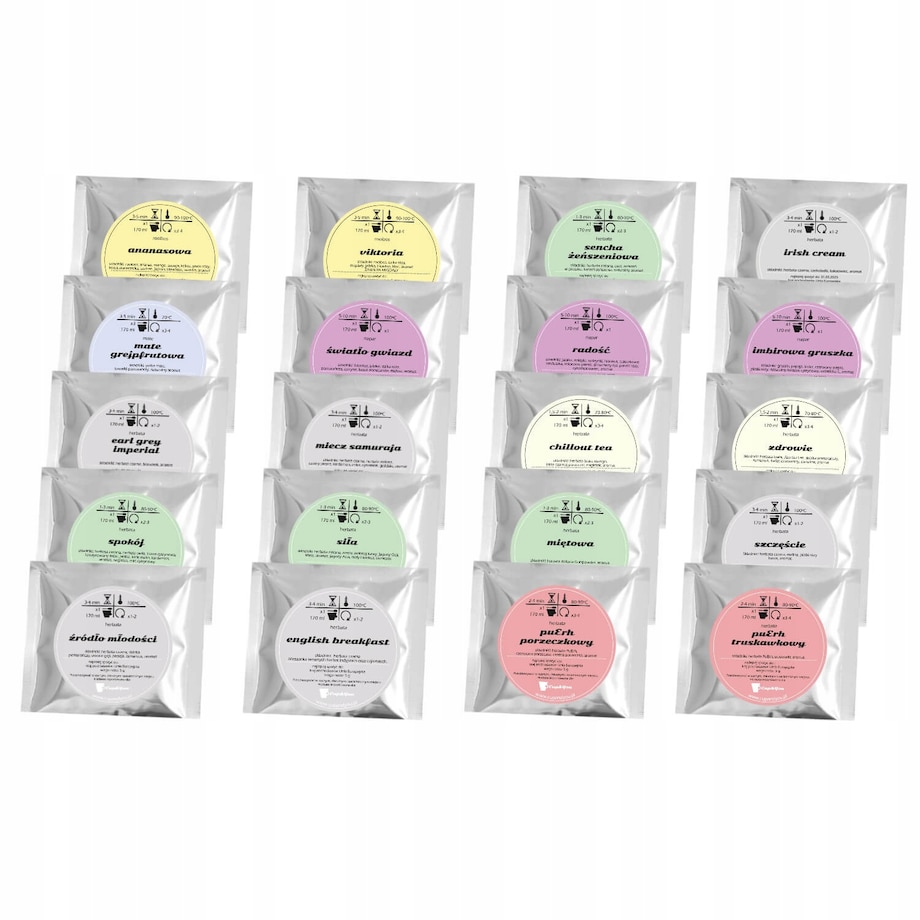 ZESTAW PREZENTOWY UPOMINKOWY BOX - 20 RÓŻNYCH HERBAT SYPANYCH W SASZETKACH - PREZENT UPOMINEK DLA TATY TEŚCIA NA DZIEŃ OJCA URODZINY