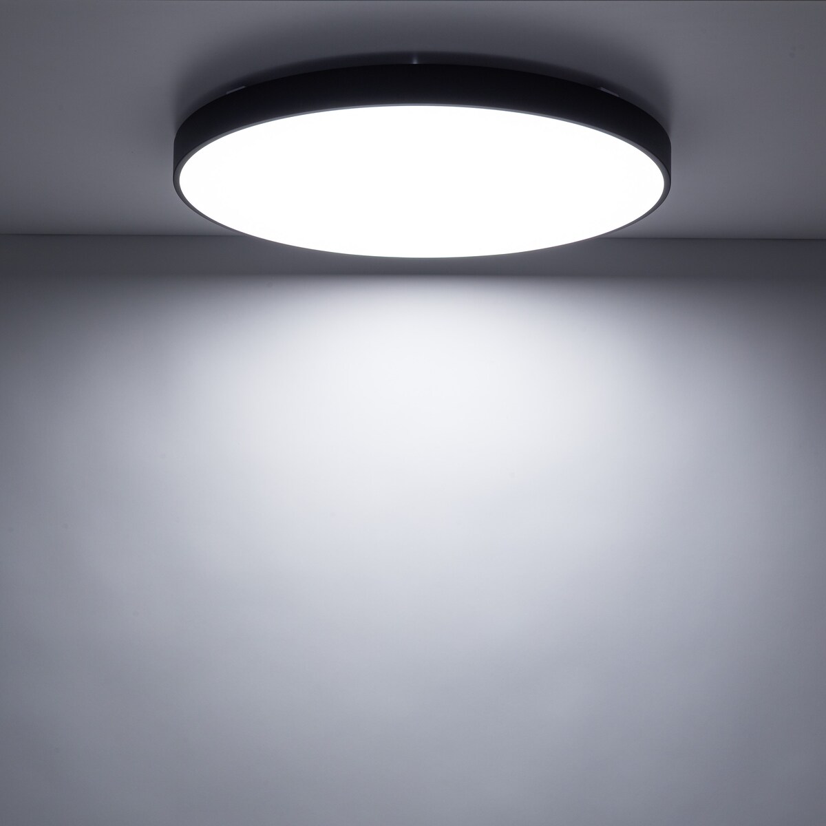 Lampa Sufitowa Łazienkowa Tk Lighting Velis Czarny Plafon Led 60W Ip54 Zmienna Barwa, Ściemniany