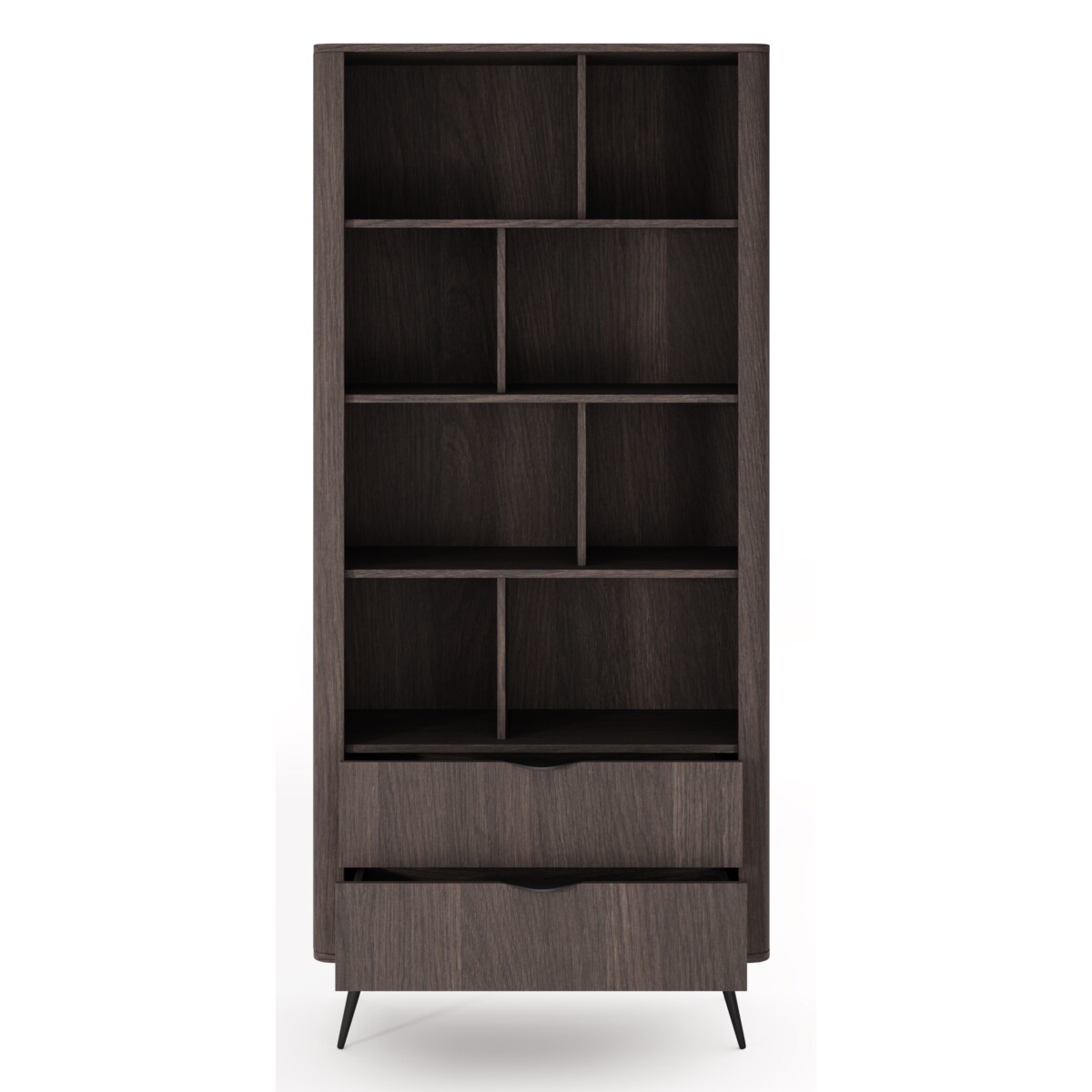 Regał ERIS częściowo zamknięty na metalowych nóżkach