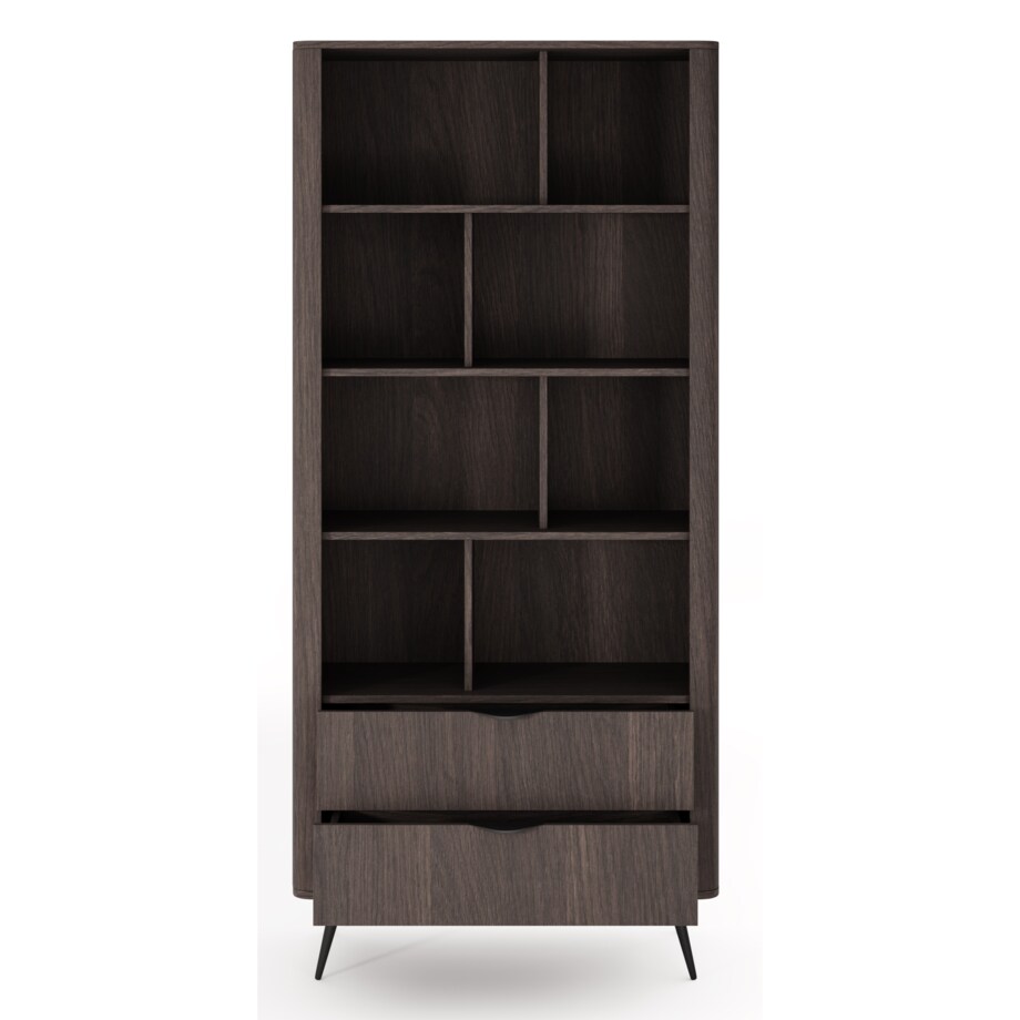 Regał ERIS częściowo zamknięty na metalowych nóżkach