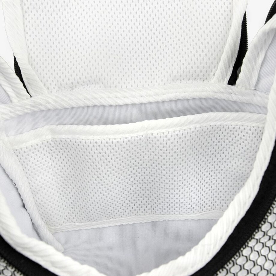 Kosmetyczka kuferek M 22x25 cm biało-czarna, wzór cebulki