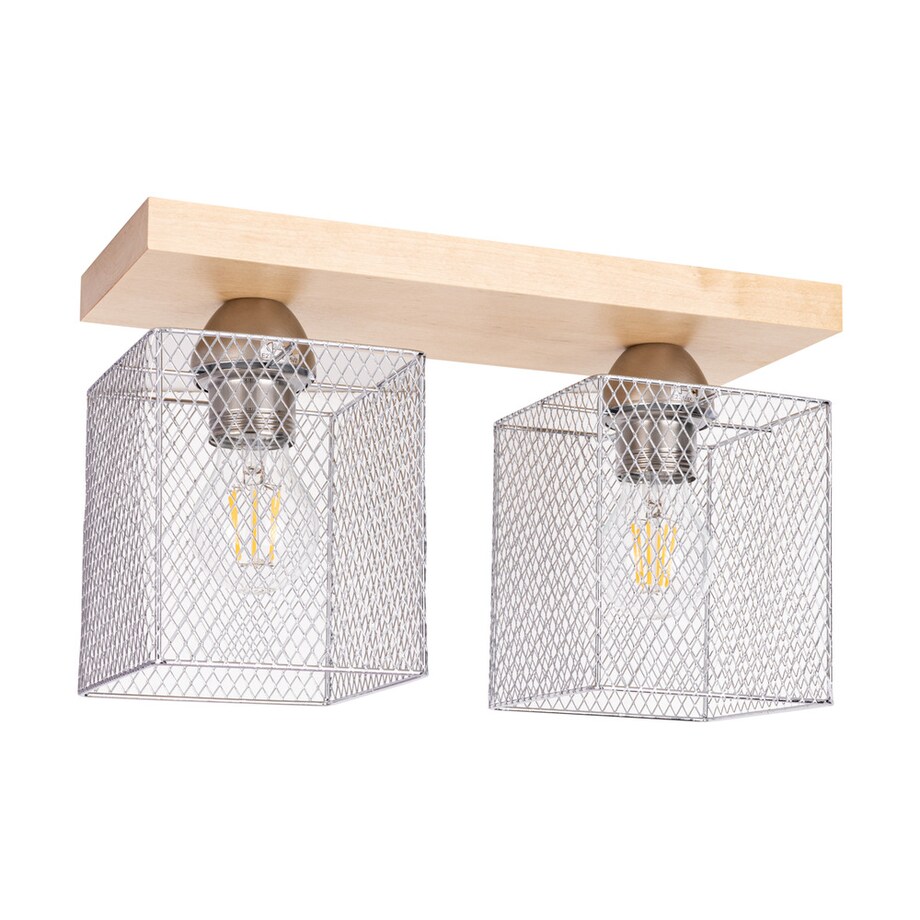 Drewniana Lampa Sufitowa BRITOP Lighting Norman 2xE27 Max.25W Naturalna Brzoza FSC z Akcentem Chromu, Polski Producent 1 szt.