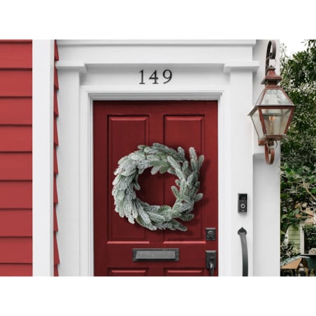 Dekoracyjny wieniec świąteczny ze światełkami 45 cm zielony ALBINI