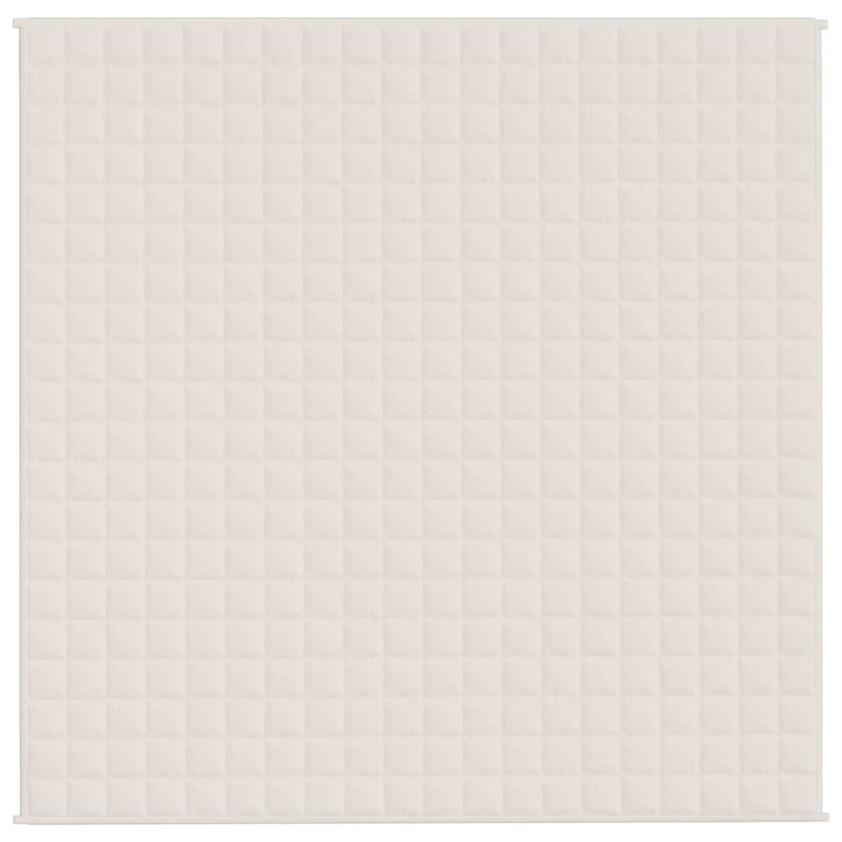 vidaXL Koc obciążeniowy, kremowy, 200x200 cm, 13 kg, tkanina