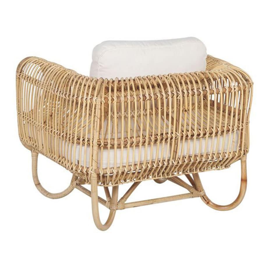 Zestaw ogrodowy rattanowy 4-osobowy naturalny DOLCEDO