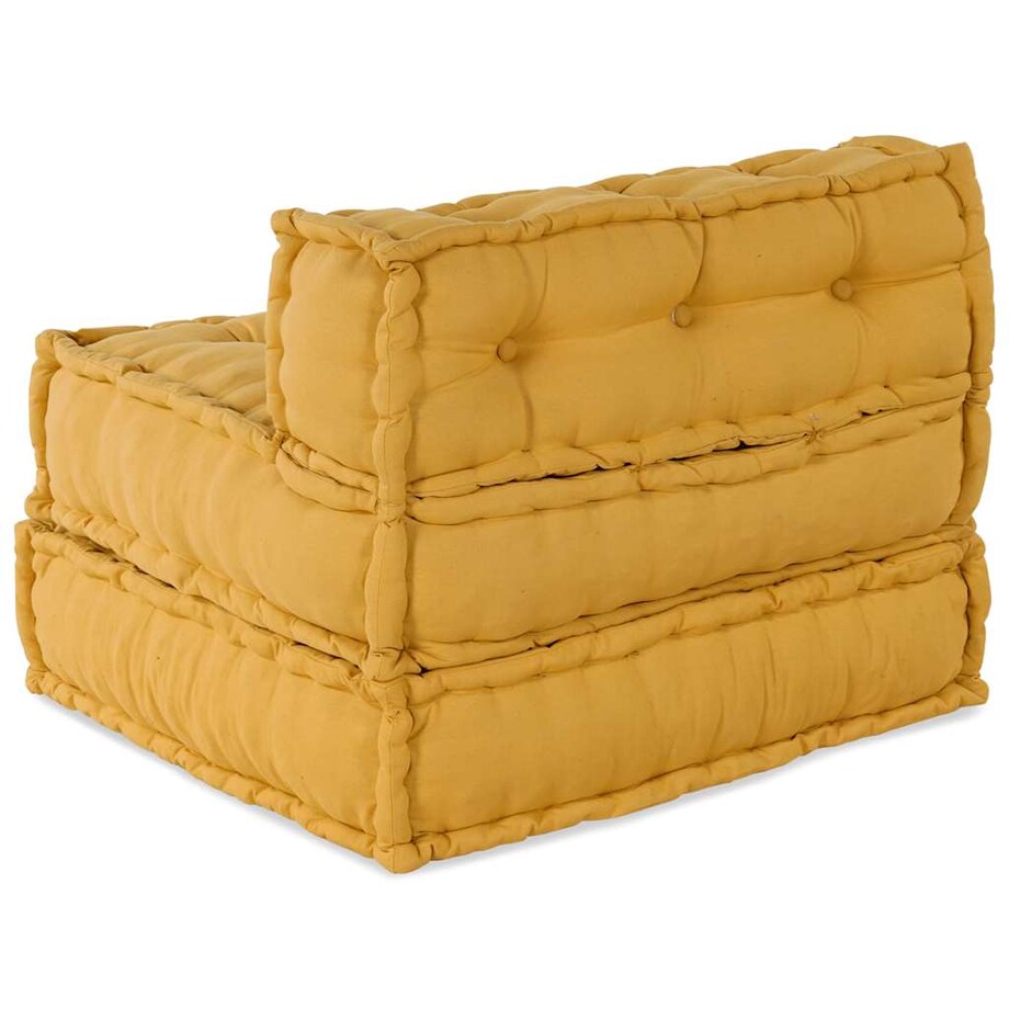 vidaXL Modułowa sofa, żółty, 70x70x54, tkanina