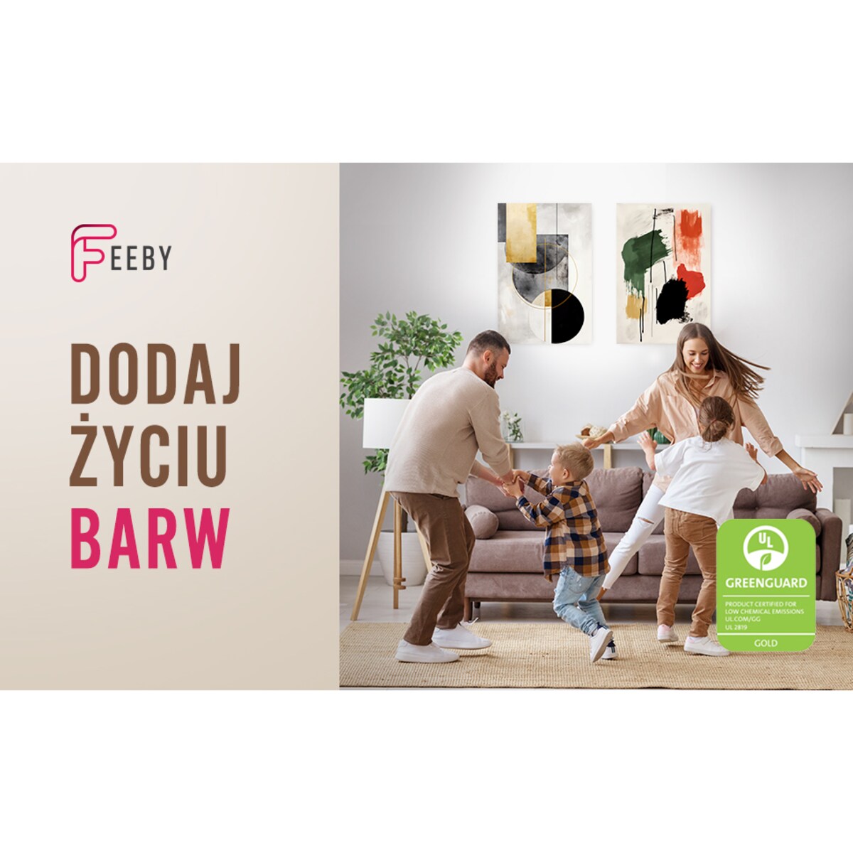 Obraz do salonu sypialni kuchni biura loftu, Nowoczesna abstrakcja w kolorach beżu i brązu 20x30cm