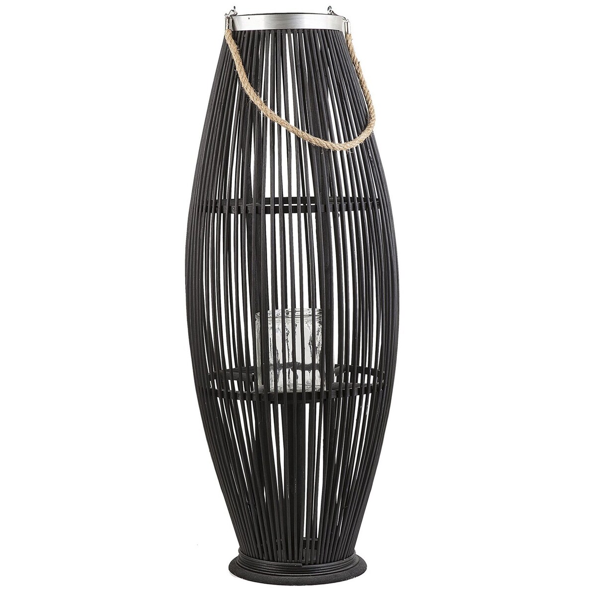 Lampion TAHITI Bambus 84 cm Czarny