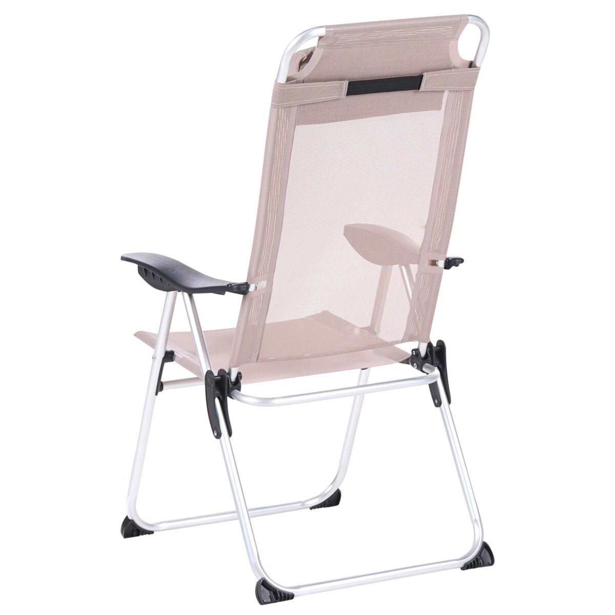 Zestaw 2 krzeseł ogrodowych ASINE Składane Metal Beżowy