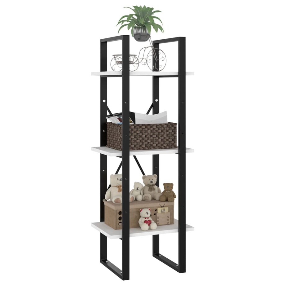 vidaXL Regał na książki, biały, 40x30x105 cm, materiał drewnopochodny