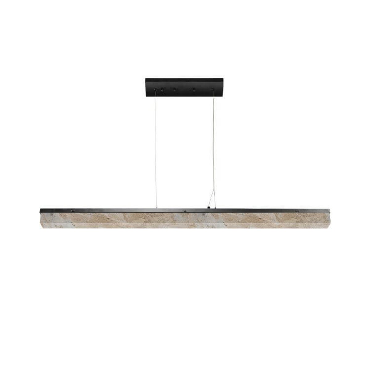 LAMPA wisząca MARBLE STONE MPLS-6602/607Y Abigali marmurowa OPRAWA listwa LED 30W 3000K zwis czarny