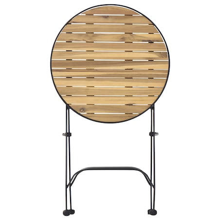 Stolik ogrodowy LASCARI 45 cm 45 cm Drewno akacjowe Jasnobrązowy