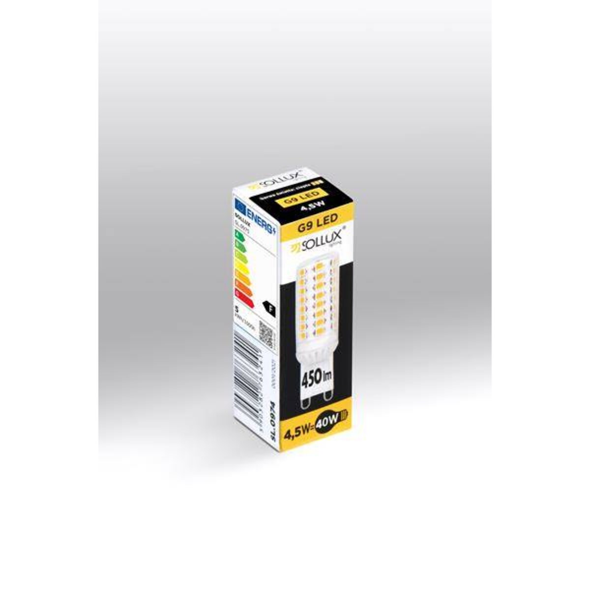 Ledowa żarówka T18 G9 SL.0974 3000K biała ciepła 4,5W 450lm, Sollux