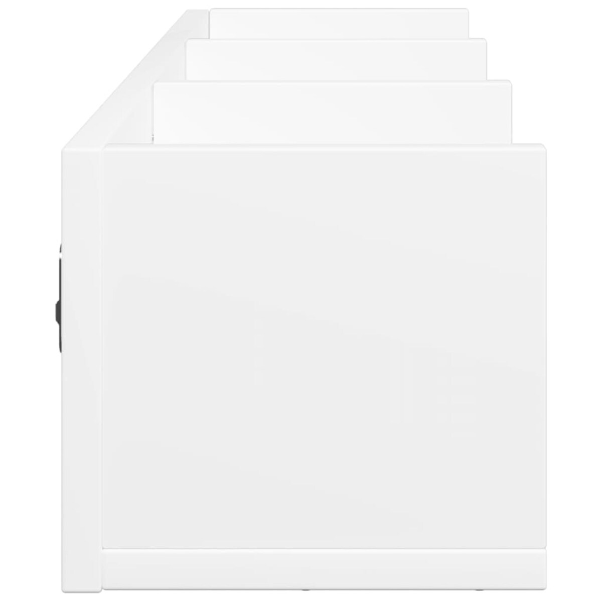 vidaXL Szafka wisząca, biała, 75x18x16,5 cm, materiał drewnopochodny