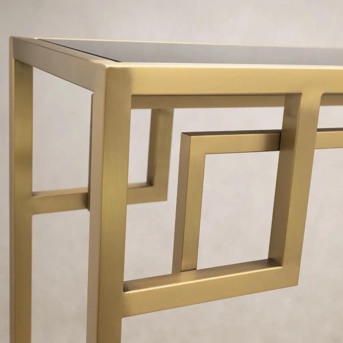 Kwadratowy stolik Astoria AS-C1620BR Cosmolight czarny złoty