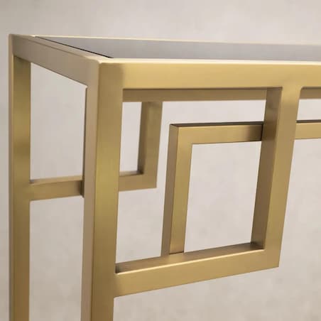 Kwadratowy stolik Astoria AS-C1620BR Cosmolight czarny złoty